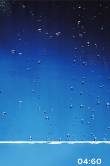 Unbehandeltes Glas - Nahaufnahme