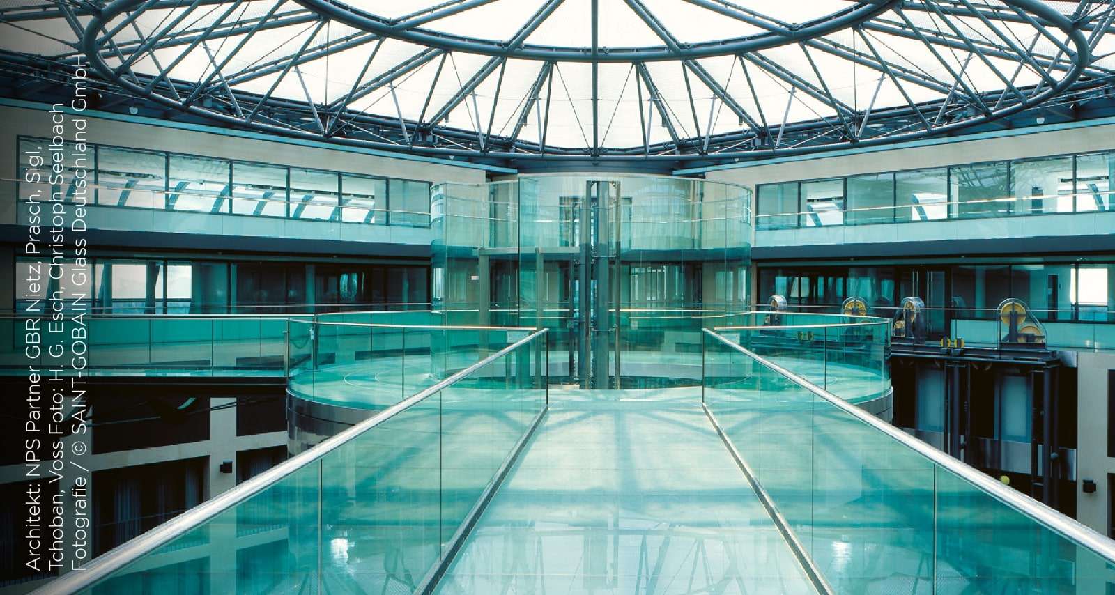 Innenraum einer sicheren Dachverglasung